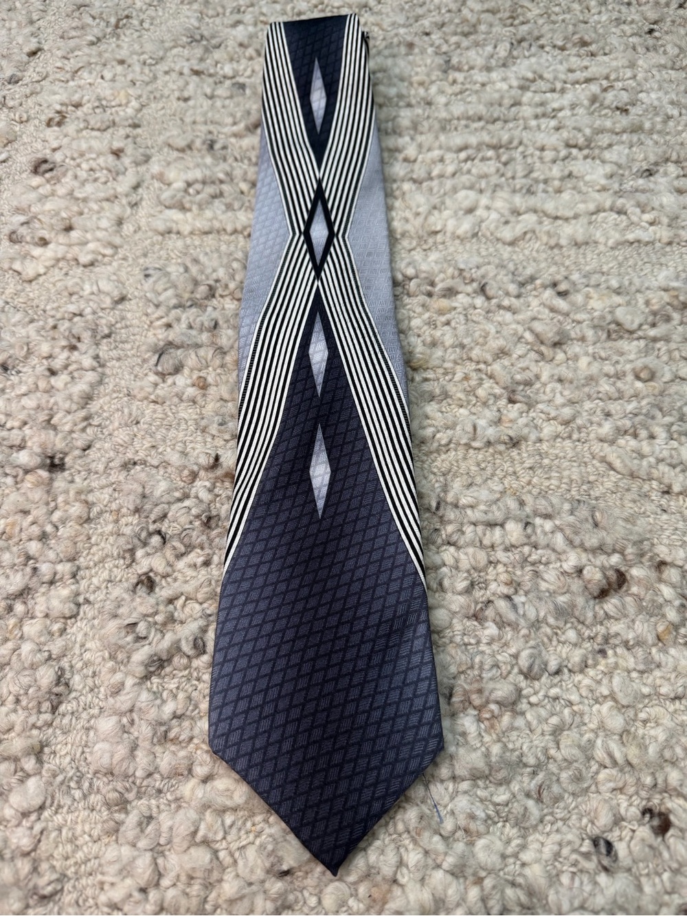 The Sopranos Classic Black and Gray Patterned Men's Tie
